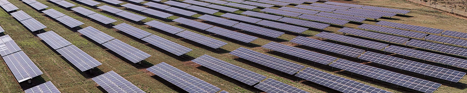 A solar power generation farm